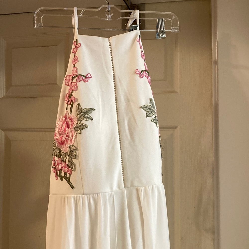 Romper with skirt attached